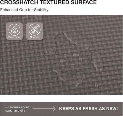 AIRHOP 18 Tiles Gym Floor Mat, EVA Foam Puzzle Gym Mat, High-Density Interlocking Foam Floor Tiles for Home Gym, Play Workout Garage Kitchen Flooring