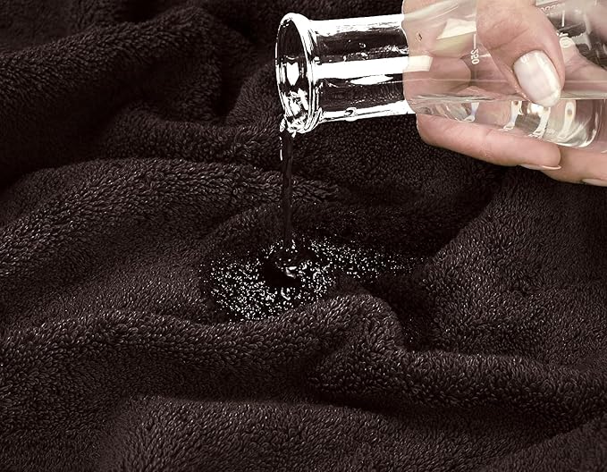Oakias Premium Towel Set 600 GSM 8 Piece Brown - 100% Ring Spun Cotton Highly Absorbent Towels Set - Super Soft Bathroom Towel Set - Hotel Quality Double Stitched Hem - Ideal for Hotels, Spa, Gyms