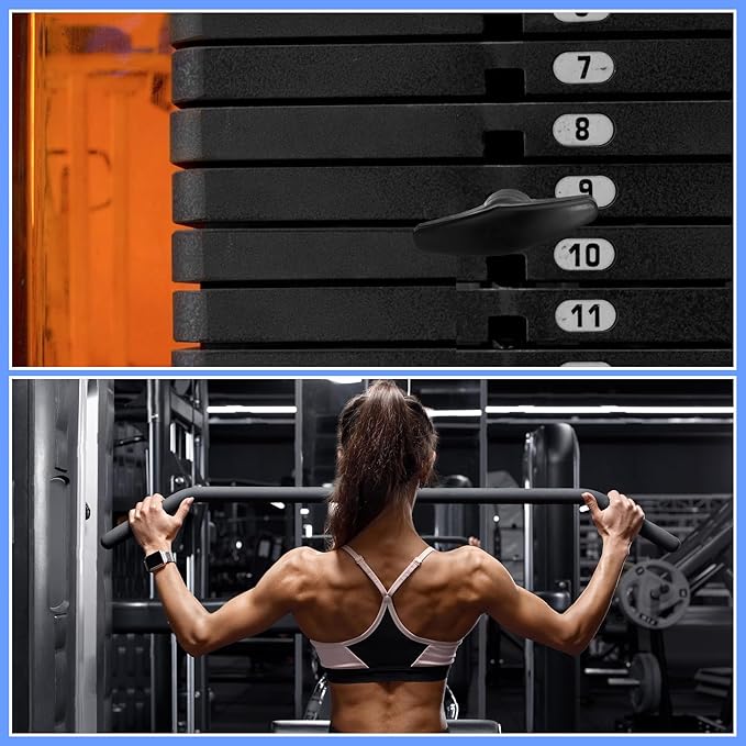 3pcs Weight Stack Pin, Gym Pins for Weight Stack,Weight Lifting Pins for Universal Home Commercial Gym Strength Training Equipment Machine Pin Insert Accessories（3/8" Diameter / 6" Locking Space）