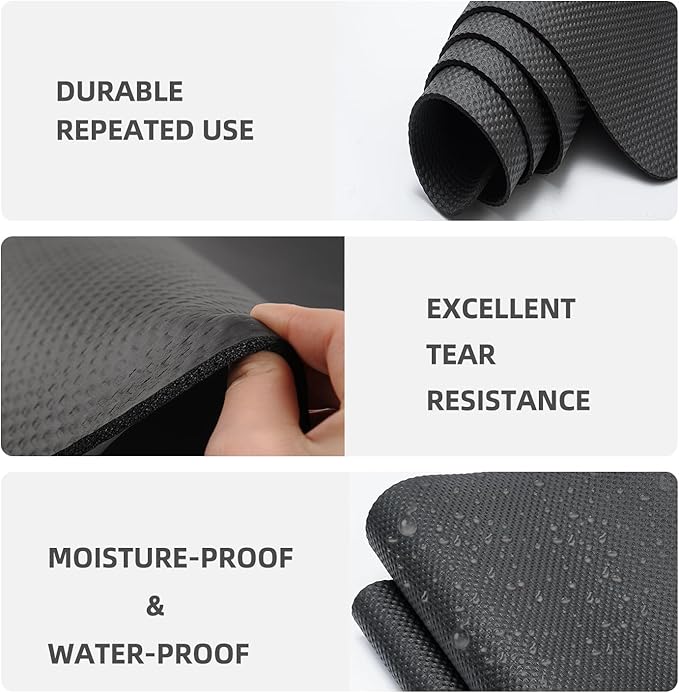 Exercise Equipment Mat,Treadmill Mat,Bike Mat Compatible with Peloton Bike Elliptical Treadmill Mat,Under Exercise Bike Trainer Mat Pad for Stationary Indoor Spin Bike (60"x23.6")