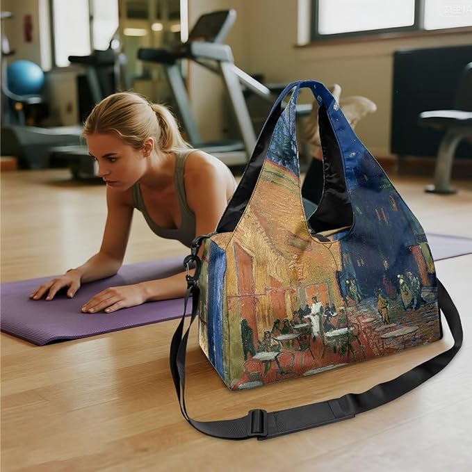 Yoga Mat Bag for Women Men Large Carryall Tote with Adjustable Shoulder Strap for Gym Yoga Travel Pilates Office