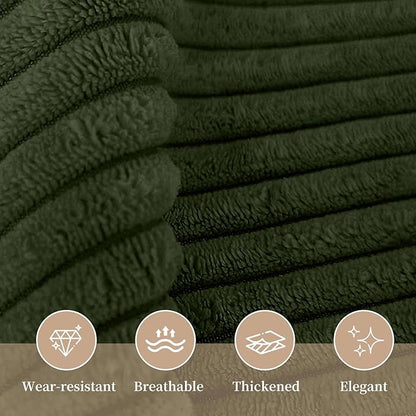 Sasttie Headboard Pillow Queen, Triangular Wedge Pillow Headboard, Wedge Headboard Pillow for Bed Sofa, Daybed Pillows for Sitting up, Reading or Working with Removable Cover, Olive Green