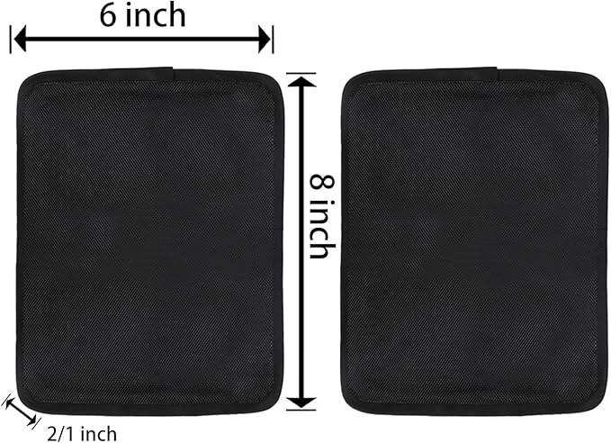 2pcs Nlj lllAWeighted Vest Side Plates - 8x6 Inches MINI Plates - 3.3LB/Pair - Premium Fitness & Training Equipment‌