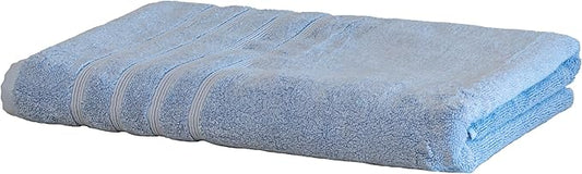 Mosobam Luxury Turkish Towels Bath Sheets 35X70 Allure Blue 700 GSM Bamboo Viscose & Aegean Turkish Combed Cotton