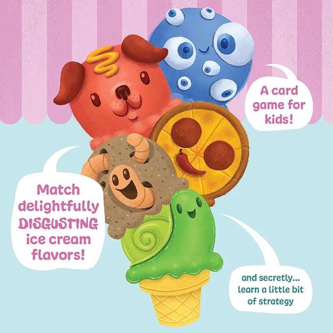 Exploding Kittens The Best Worst Ice Cream 2-5 Players - Ages 4+ - 10 Minutes to Play - Ice Cream Matching Picture Game - Kid Friendly Card Game, Family Game Night, Engaging Kids Game