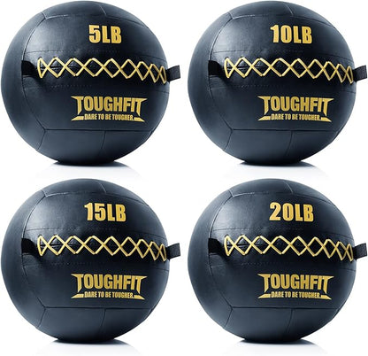 Soft Wall Ball - Medicine Ball Set for Cardio Fitness Exercise - Weighted Med Ball for Strength and Conditioning Exercises, Cross Training Lunge, and Partner Toss