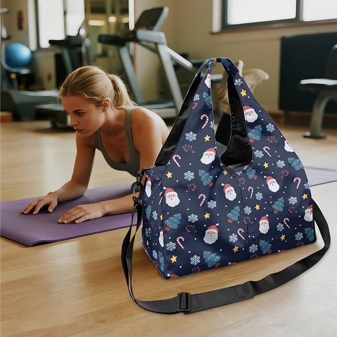 Yoga Mat Bag for Women Men Large Carryall Tote with Adjustable Shoulder Strap for Gym Yoga Travel Pilates Office