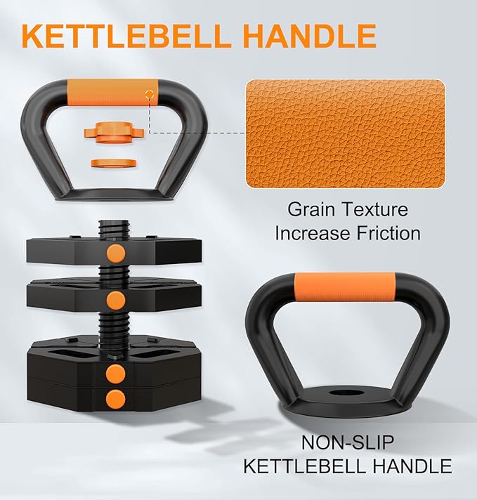 Adjustable Dumbbells 20/30/40/60lbs Free Weight Set with Connector, 5 in 1 Dumbbells Set Used as Barbell, Kettlebells, Weightlift, Push Up Stand, Weight Plate, Women Men Fitness Exercises Equipmentfor Home Gym
