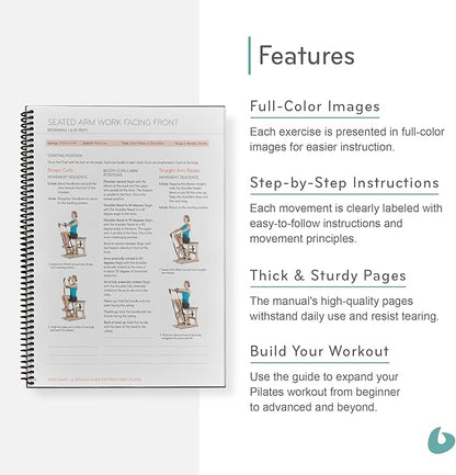 Balanced Body Exo Chair Guide, Pilates Exo Chair Guide for Workout Equipment, for Home Gym or Studio Use.