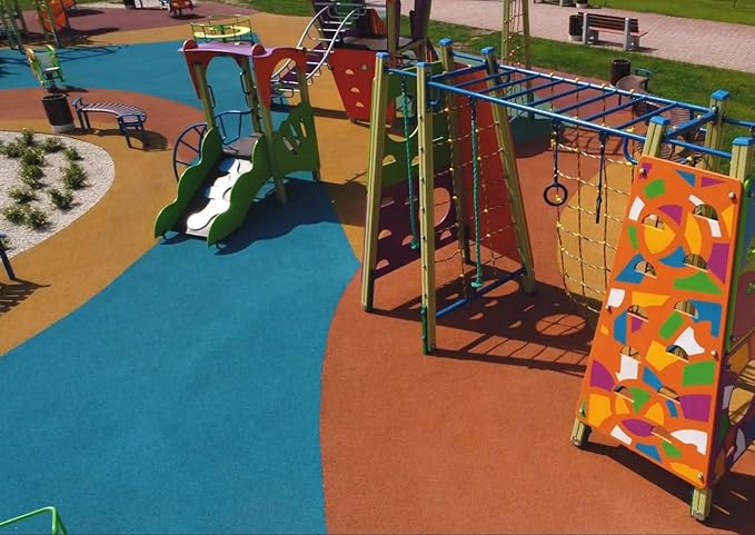 Poured-in-Place Surfacing Repair Kit Fix Rubber Playground (Yellow, XL)