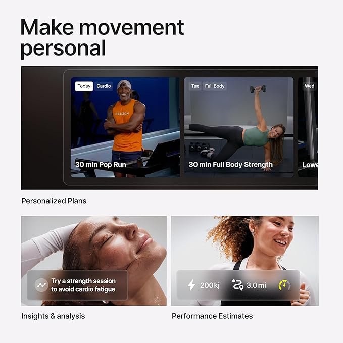 Peloton Cross Training Tread, Treadmill for Running, Walking, and Hiking with Manual or Auto-Incline Options and Immersive 24” HD Touchscreen, Exercise Equipment for Home Cardio and Strength Workouts