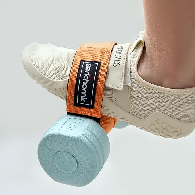 Feet Dumbbell Attachment, Tibialis Trainer Ankle Straps for Feet Weight Lifting Shin Splint, Hamstring Curls, Leg Curl Attachment at Home Gym Equipment