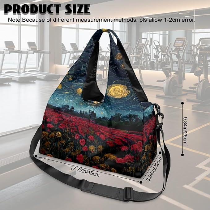 Yoga Mat Bag for Women Men Large Carryall Tote with Adjustable Shoulder Strap for Gym Yoga Travel Pilates Office