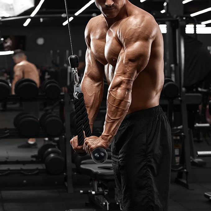 A2ZCARE Cable Machine Accessories for Weight Lifting, LAT Pull Down Attachment, Cable Attachments for Gym