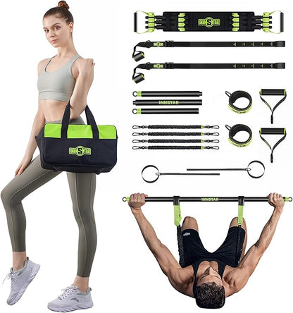 INNSTAR Resistance Bands Accessories Exercise Bands Attachment，Fitness Handles, Workout Bar for Home Gym Workout Full Body Workout