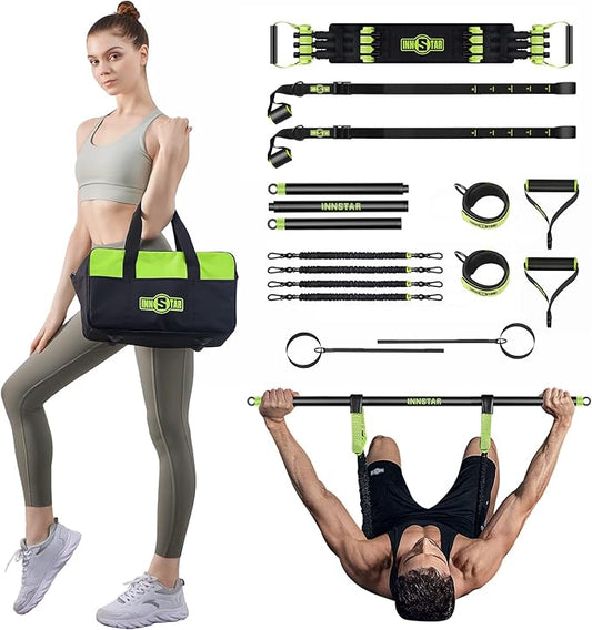 INNSTAR Resistance Bands Accessories Exercise Bands Attachment，Fitness Handles, Workout Bar for Home Gym Workout Full Body Workout