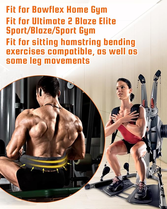 𝑻𝒉𝒊𝒄𝒌 𝑼𝒑𝒈𝒓𝒂𝒅𝒆𝒅 Adjustable Leg Press Rowing Strap, Fit for Bowflex Home Gym accessories, Fit for Ultimate 2 Blaze Elite Sport Blaze Sport Gym