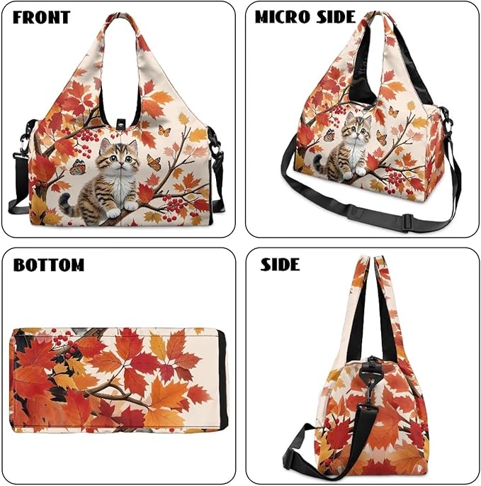 Yoga Mat Bag for Women Men Large Carryall Tote with Adjustable Shoulder Strap for Gym Yoga Travel Pilates Office