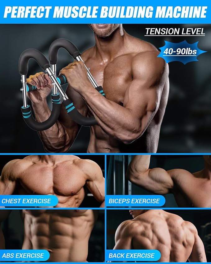 Twister Arm Trainer, Twister Arm Exerciser,Chest,Arms, Shoulders and Forearms Muscle Training Fitness Equipment, 66-110lb Adjustable Chest Workout Equipment, Portable Home Gym Fitness Equipment