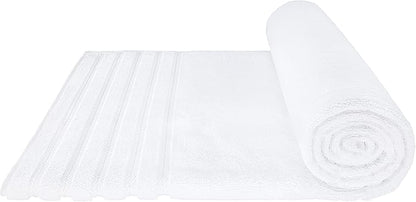 American Soft Linen 35x70 Jumbo Large Bath Towels, 600 GSM 100% Cotton Turkish Bath Sheet, Oversized Luxury Bath Towels for Bathroom Beach and Pool, White