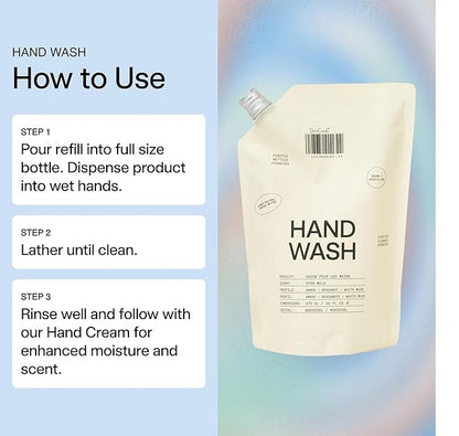 DedCool Xtra Milk Hand Wash Refill – Gentle Cleanser with Squalane, Aloe, and Marshmallow Root | Non-Toxic, Vegan, Carbon-Neutral