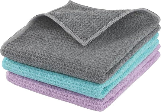 Microfiber Gym Towels 3 Pack, Quick-Drying Yoga Towels for Sport, Workout Equipment, Home and Gym, 16 Inches x 27.5 Inches