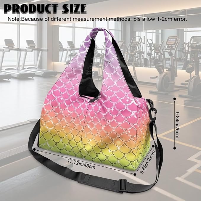 Yoga Mat Bag for Women Men Large Carryall Tote with Adjustable Shoulder Strap for Gym Yoga Travel Pilates Office