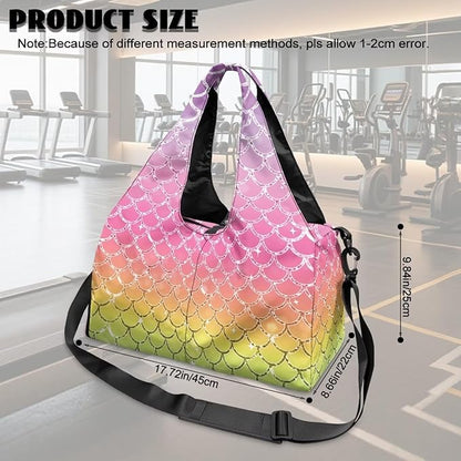 Yoga Mat Bag for Women Men Large Carryall Tote with Adjustable Shoulder Strap for Gym Yoga Travel Pilates Office