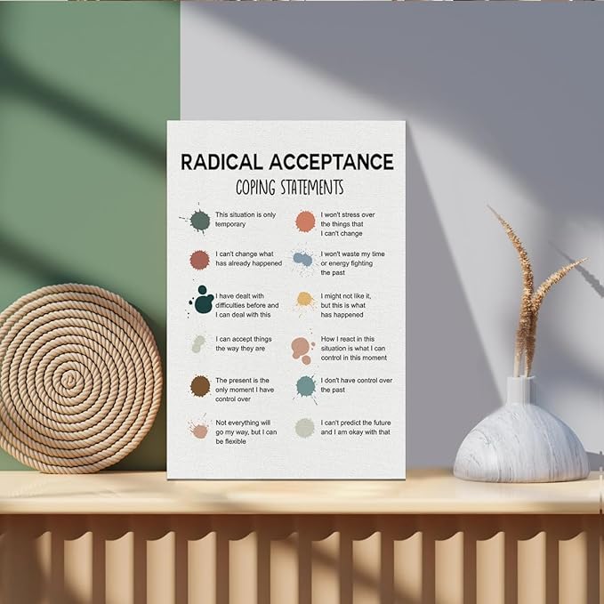Mental Health Décor, Mental Health Wall Art, Mental Health Posters, Therapy Office Decor, Mental Health Office Decor, DBT Poster, Signs You are Healing, Recovery Poster, Therapist Office Décor 24x16