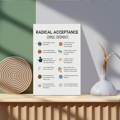 Mental Health Décor, Mental Health Wall Art, Mental Health Posters, Therapy Office Decor, Mental Health Office Decor, DBT Poster, Signs You are Healing, Recovery Poster, Therapist Office Décor 24x16