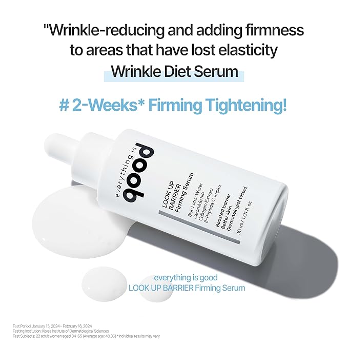LOOK UP BARRIER Firming Serum– Vegan Collagen Peptide Hydrating Formula