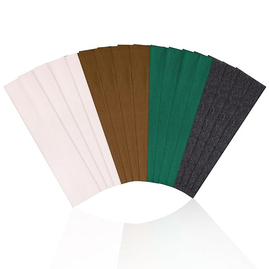 16Pcs Headbands for Women - Multicolor Absorb Sweat Non Slip Absorb Sweat Sports Hair Bands（ Soft Cotton Cloth Stretchy Headbands ）（Suitable for Fitness Yoga Outdoor Exercise ）
