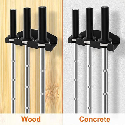 Olympic Barbell Hanger Barbell Rack Garage Gym Bar Wall Rack,Wall Mount Barbell Storage Holder Olympic Bar Hanger, Holds Under 33mm Bar Size