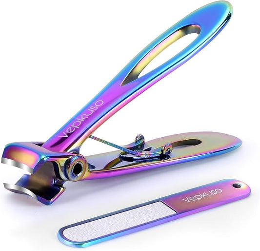 Toenail Clippers for Thick Toenails for Seniors – Vepkuso Ultra Sharp Nail Clippers for Women Large German Fingernail Clippers Cutter Set for Tough Nails, Men, Adult