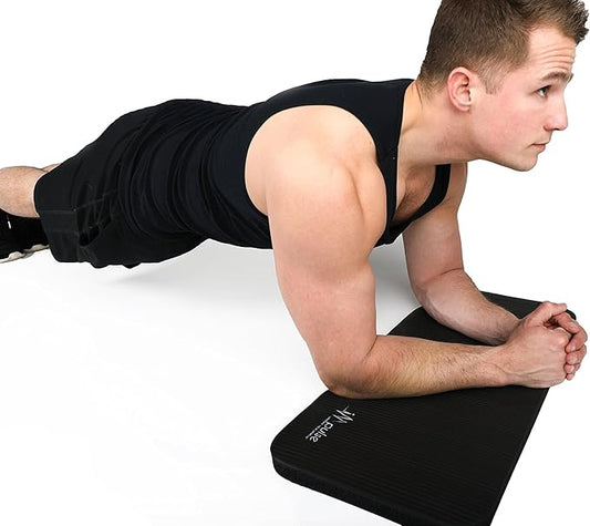 Impulse Yoga Knee Pads Cushion, Thick 1" (25mm) Workout Mat Provides Cushion for Kneeling & Elbows, Non-Slip & Portable Exercise Knee Pad for Yoga, Elbow, Wrist Pain, Planks, Pushups & Floor Exercises