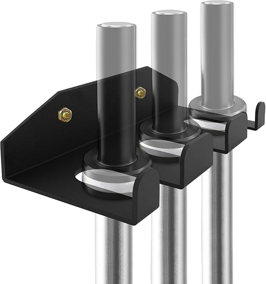 Olympic Barbell Hanger Barbell Rack Garage Gym Bar Wall Rack,Wall Mount Barbell Storage Holder Olympic Bar Hanger, Holds Under 33mm Bar Size
