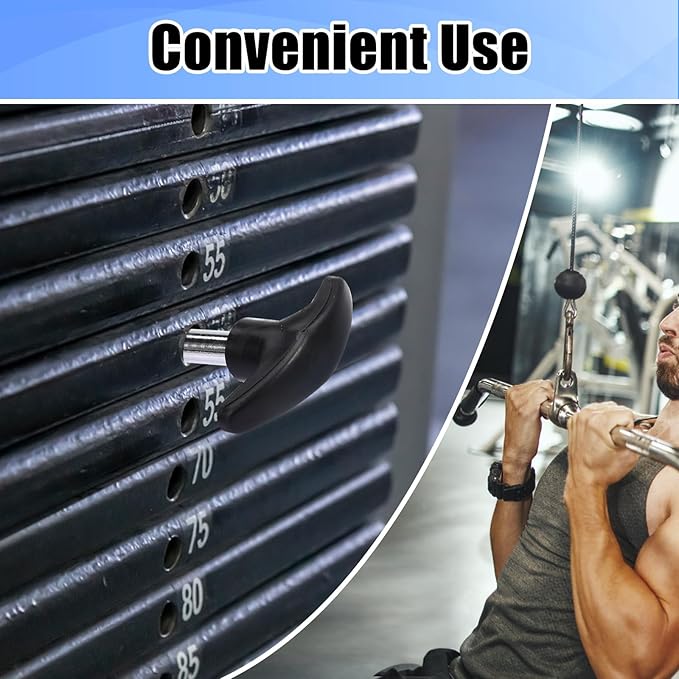 3pcs Weight Stack Pin, Gym Pins for Weight Stack,Weight Lifting Pins for Universal Home Commercial Gym Strength Training Equipment Machine Pin Insert Accessories（3/8" Diameter / 6" Locking Space）