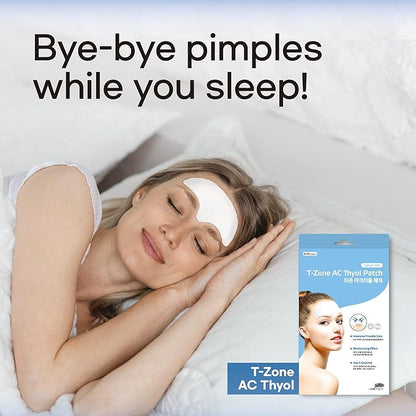 Forehead Pimple Patches – 4Pcs | Labottach Korean Skincare Hydrogel Soothing & Cooling Patch with Tea Tree Oil, Vitamin E | Refreshes Troubled Skin | Overnight Home Skincare