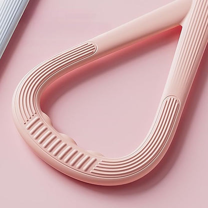 Upgraded Figure 8 Resistance Band - Portable Silicone Exercise Band for Yoga, Strength Training & Full Body Workouts | Home Gym & Travel Equipment