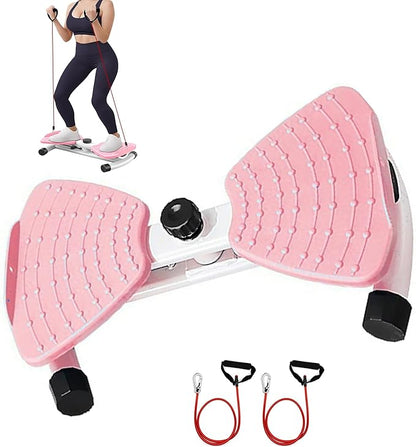 Waist Twister, Ab Machine with Resistance Bands,330 lbs Weight Capacity, Abs Workout for Slim Waist and Core Ab Exercise, Noiseless Home Gym Exercise Equipment for Women Men