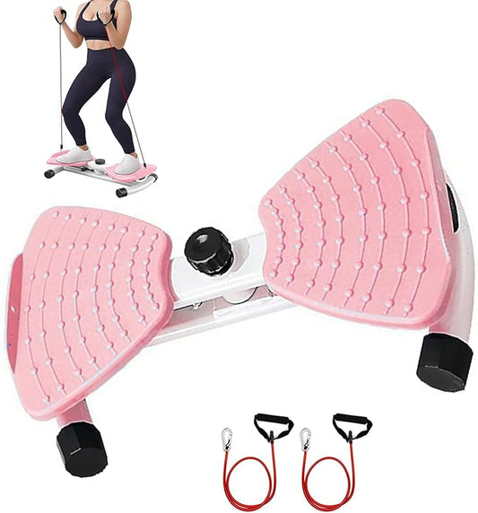 Waist Twister, Ab Machine with Resistance Bands,330 lbs Weight Capacity, Abs Workout for Slim Waist and Core Ab Exercise, Noiseless Home Gym Exercise Equipment for Women Men