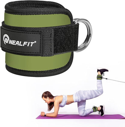 Ankle Strap for Cable Machine, Gym Ankle Cuff for Kickbacks, Leg Extensions, Glute Workouts, Booty Hip Abductors Exercise for Women and Men