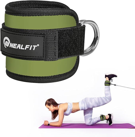 Ankle Strap for Cable Machine, Gym Ankle Cuff for Kickbacks, Leg Extensions, Glute Workouts, Booty Hip Abductors Exercise for Women and Men