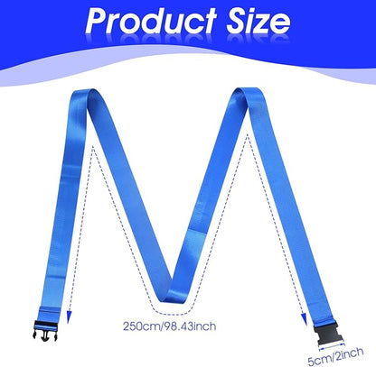 Physical Therapy Strap, Extremity Mobilization Belt, Manual Traction Strap, Adjustable Stretch Straps for Stretching Yoga Leg Shoulder Exercise (Blue)