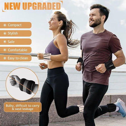 Ankle Weights Set of 2 (1 lb/2 lb/3 lb Each) Adjustable Wrist Weights for Women Men Wearable Arm Leg Weight for Pilates, Running, Walking, Workout, Yoga