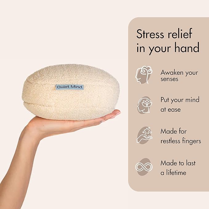 Quiet Mind 1.5 lb Weighted Stress Squeeze Ball – Soft Squishy Fidget Gadget for Adults – Help Relieve Stress, Anxiety, Tension - Promotes Focus, Clarity - Sensory Ball for Desk, Office, or Home Use