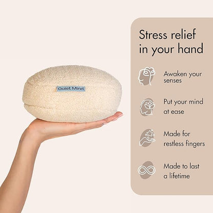 Quiet Mind 1.5 lb Weighted Stress Squeeze Ball – Soft Squishy Fidget Gadget for Adults – Help Relieve Stress, Anxiety, Tension - Promotes Focus, Clarity - Sensory Ball for Desk, Office, or Home Use