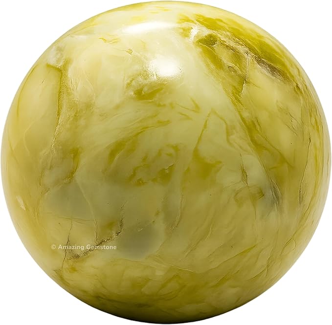 Amazing Gemstone Serpentine Crystal Ball with Stand - 2 Inches Crystal Sphere Meditation Balls for Witchcraft and Decorative Balls