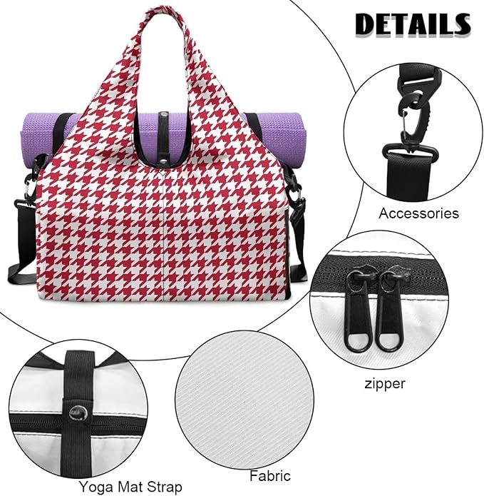 Yoga Mat Bag for Women Men Large Carryall Tote with Adjustable Shoulder Strap for Gym Yoga Travel Pilates Office