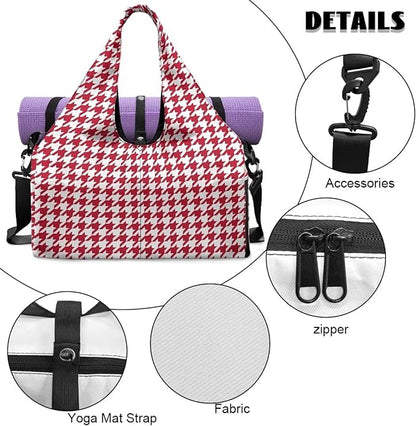 Yoga Mat Bag for Women Men Large Carryall Tote with Adjustable Shoulder Strap for Gym Yoga Travel Pilates Office